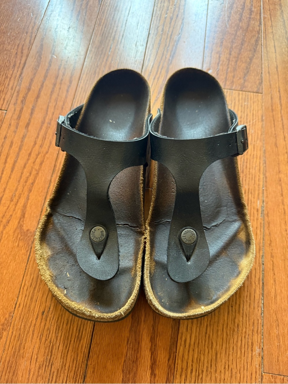 Birkenstock Black Women’s Leather Arizona Sandals